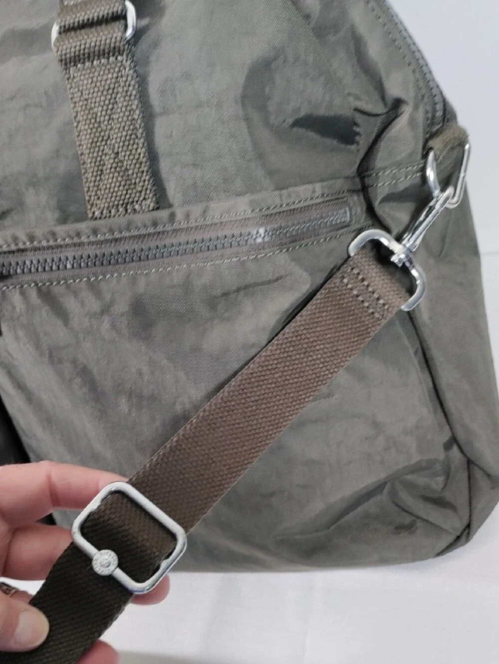 G400 Kipling green Eugina XL Weekender Duffle Bag